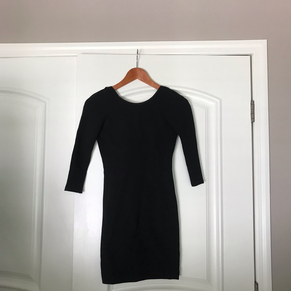 Open back body-con dress